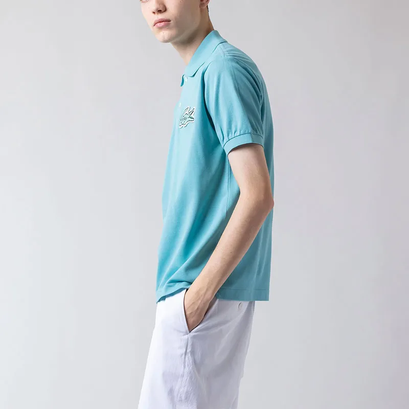 LACOSTE Polo Shirt Men's Turquoise Blue-3