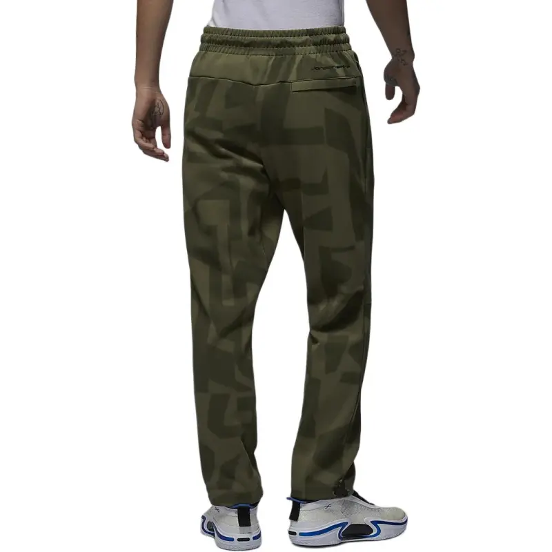 Jordan SportHOOP Knitted Sweatpants Men's Medium Olive Green-1