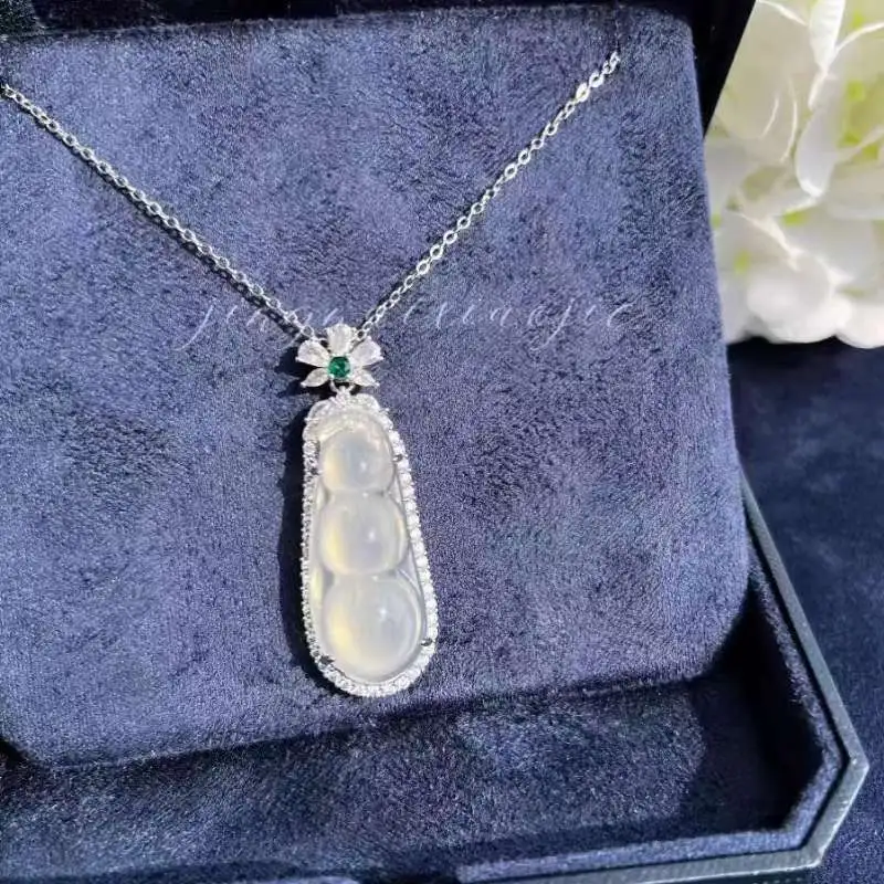 JUNWEN Chalcedony Necklaces Women's-5