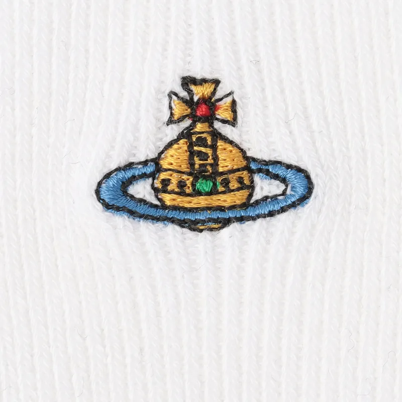 Vivienne Westwood Knee-High Socks Unisex 1 Pack White-2