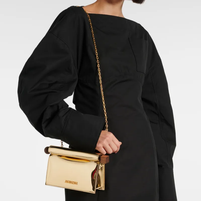 Jacquemus Artificial Leather Shoulder Bag Trumpets Women's Gold-3
