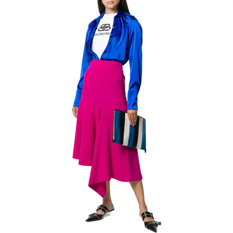 Balenciaga Tilted Satin Shirt-1