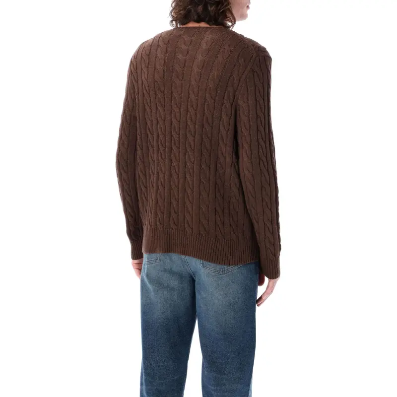 Polo Ralph Lauren Logo Embroidered Cable Knit Jumper-2