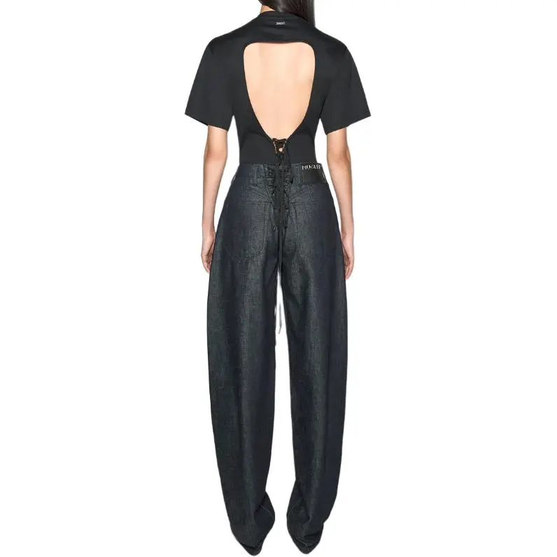 Mugler SS25 Jumpsuit Women's Black-3
