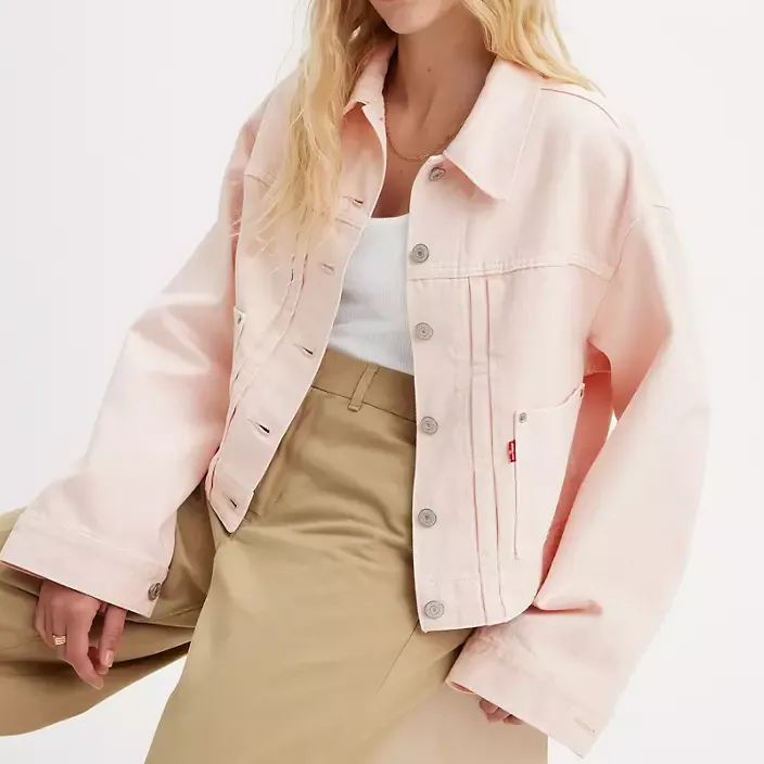 Levis Denim Jackets Women's Pink-3