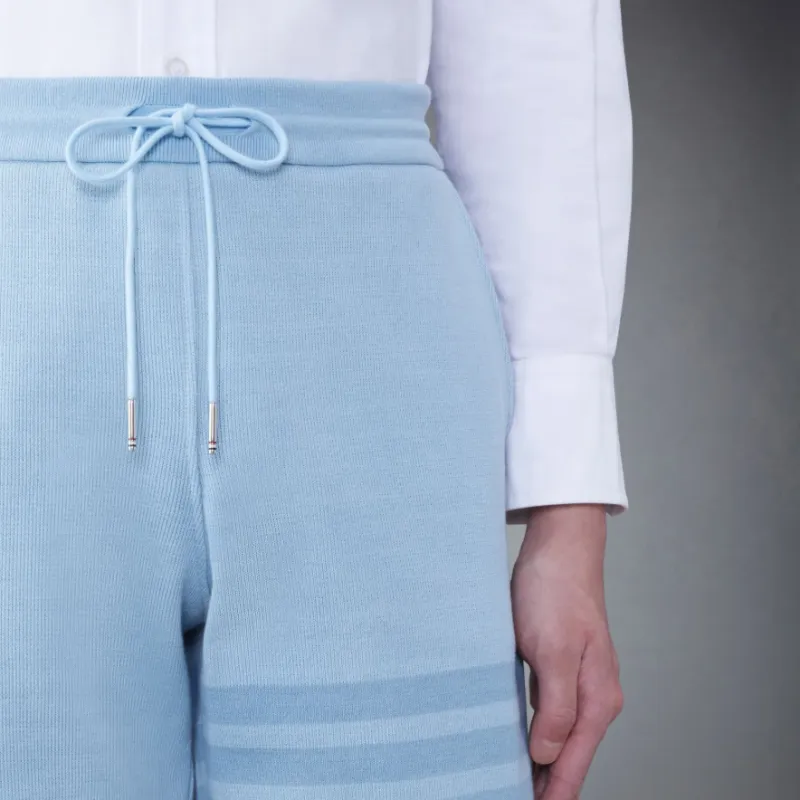 THOM BROWNE 4 Bar Drawstring Track Shorts-5