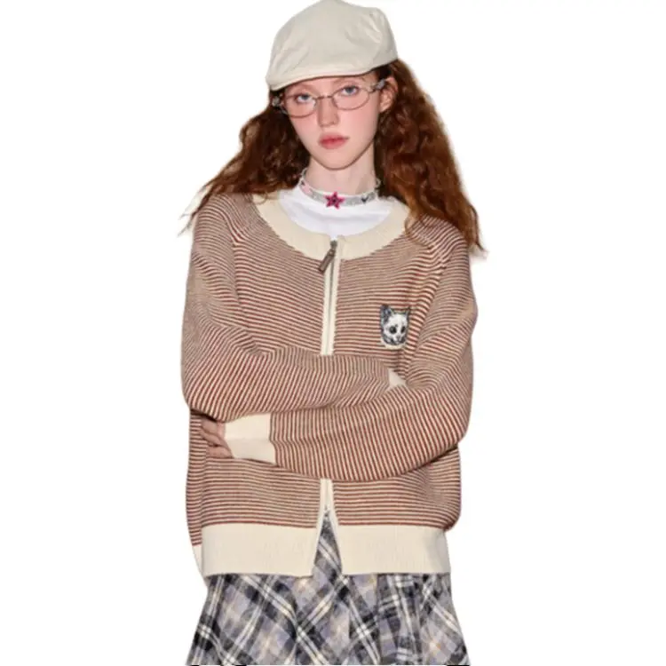 Coolhut Sweater Women's Stripes-5