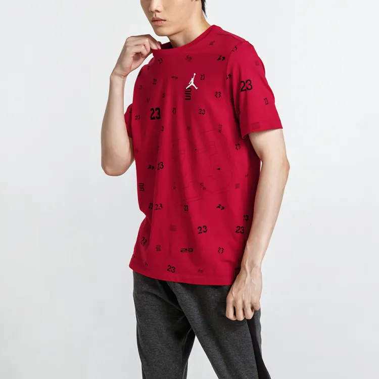 Jordan T Shirts Men Red-2