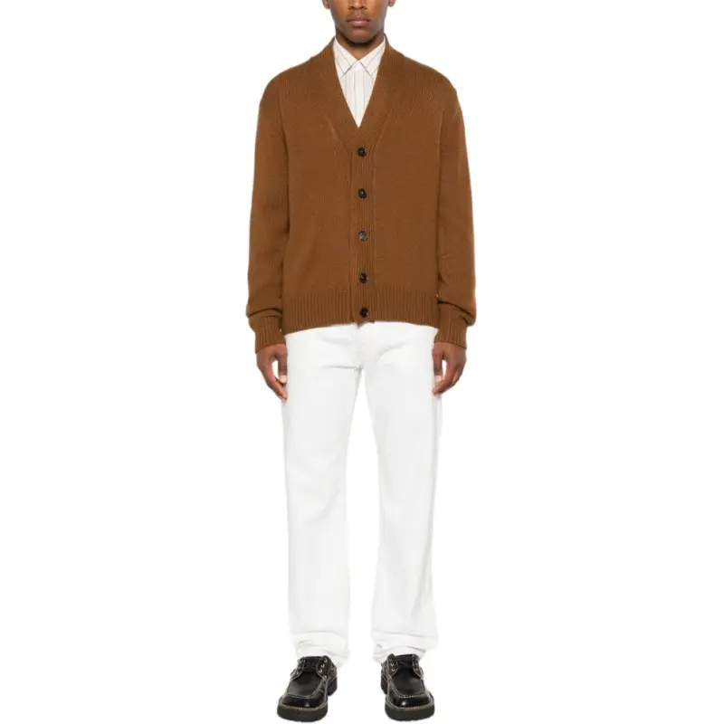 Ermenegildo Zegna V Neck Buttoned Knitted Cardigan-2