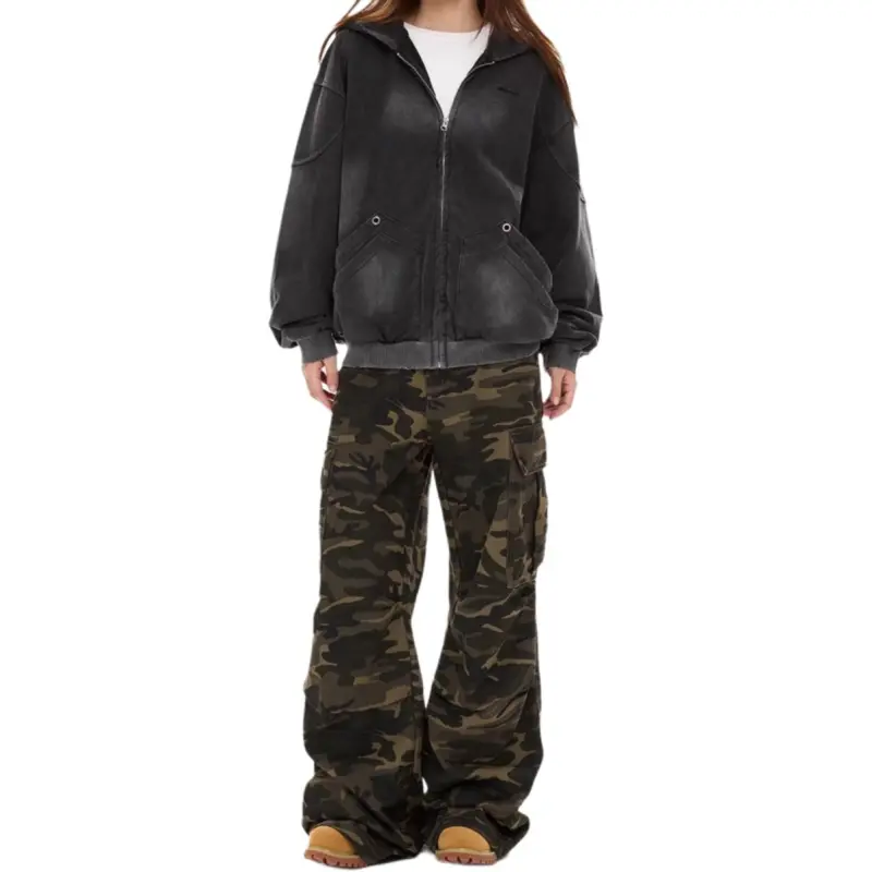 DUATOGE Jeans Men Army Green -1