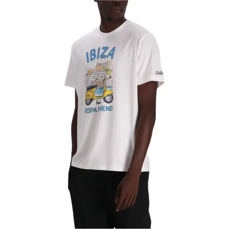 MC2 Saint Barth Ibiza Vespa Printed T Shirt-4