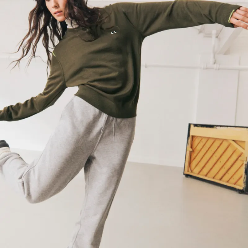 Anya Hindmarch X UNIQLO Anya Hindmarch Co brand Sweaters Women's Olive-2