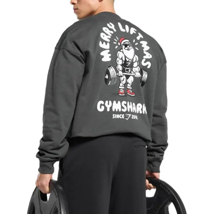 GYMSHARK Sweatshirt Men's Dark Gray-5