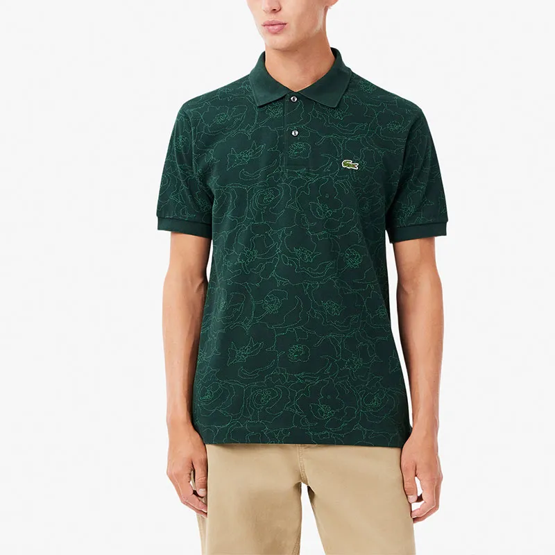 LACOSTE Imprimé Fleurs Polo Shirt-1