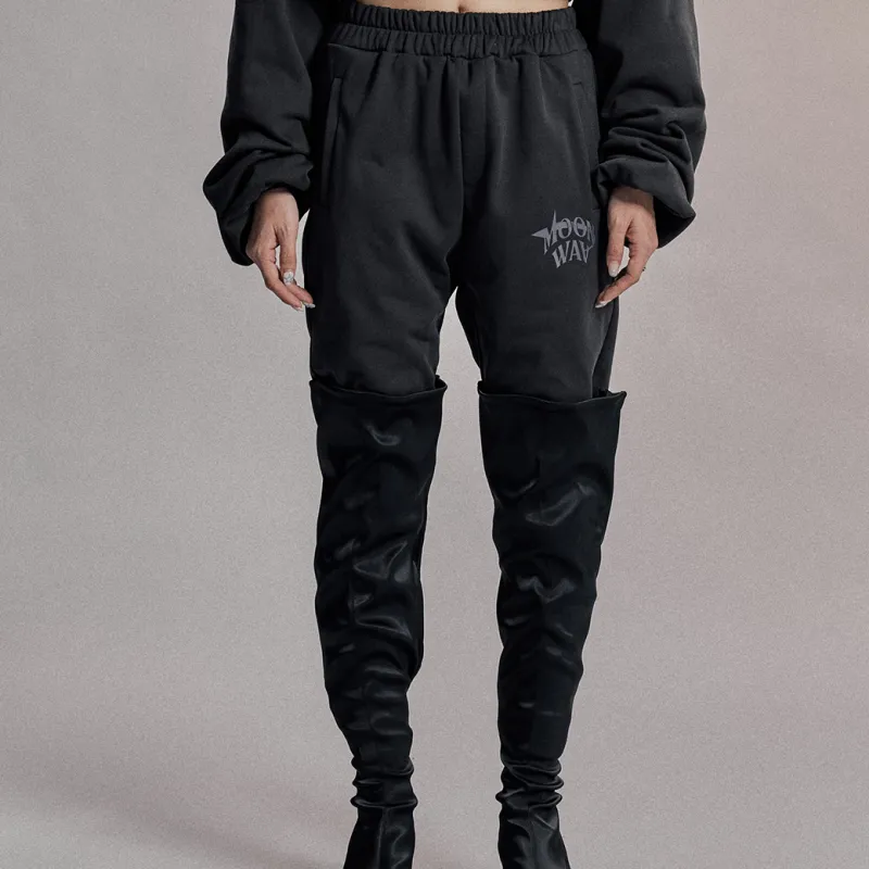 Moonwav X SENCE LA Knitted Sweatpants Men-5