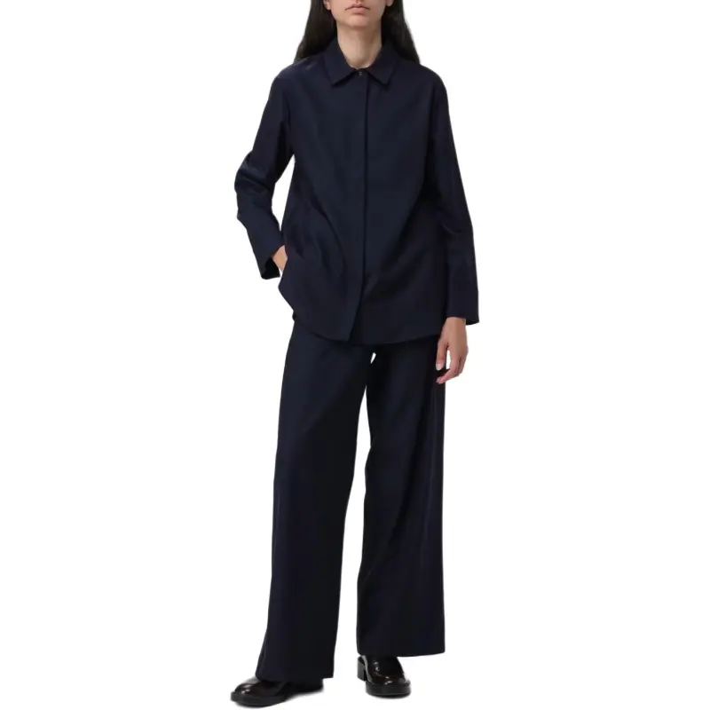 'S MAX MARA Button Detailed Straight Leg Trousers-3