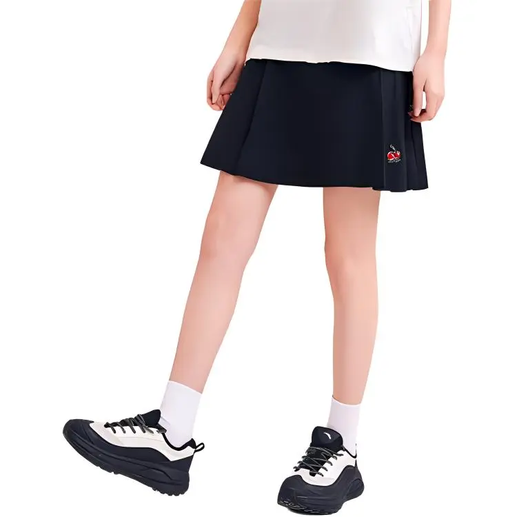 Anta x KIRSH Casual Short Skirts Women's Basic Black-4
