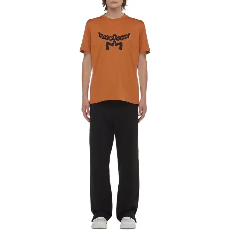 MCM Laurel Logo Printed Crewneck T Shirt-3