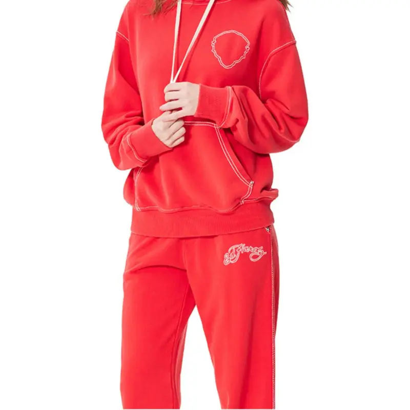 Ed Hardy FW24 Sweatshirt Women's China Red-1