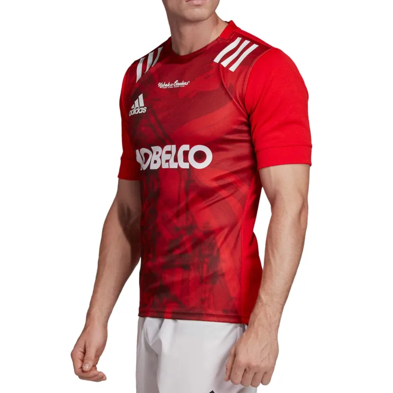 Adidas Set-in Sleeve T-Shirt Men's Red-2