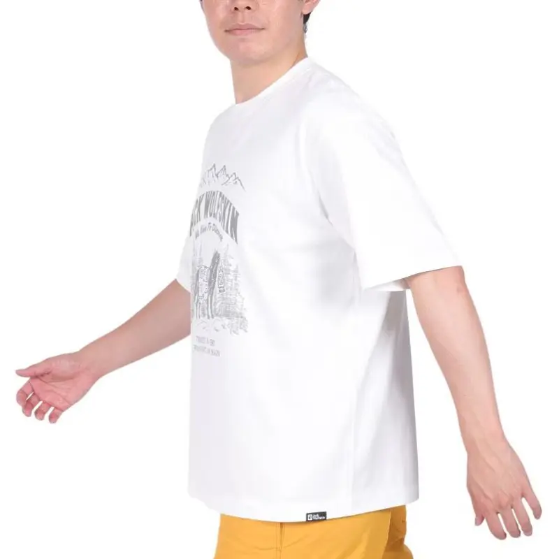 Jack Wolfskin T Shirt Men's White-3