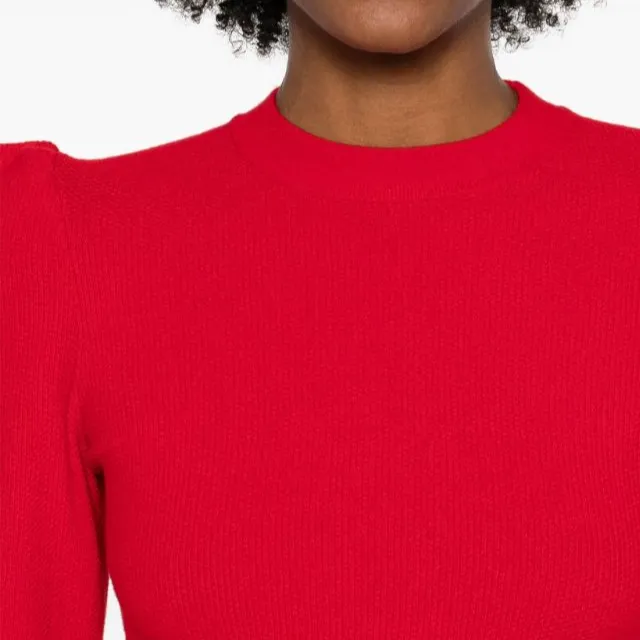 MaxMara Genero Rufflted Trim Crewneck Jumper-4