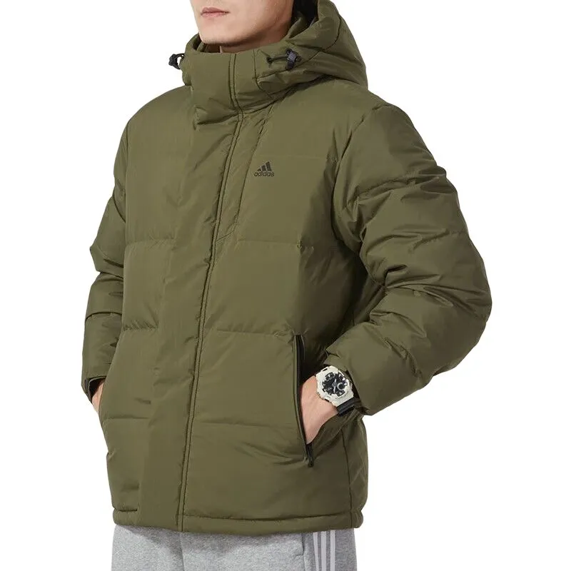 Adidas Down Jacket Men's Strata Olive Green-3