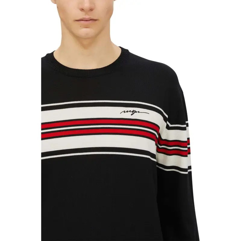 MSGM Chest Stripe Jumper-4