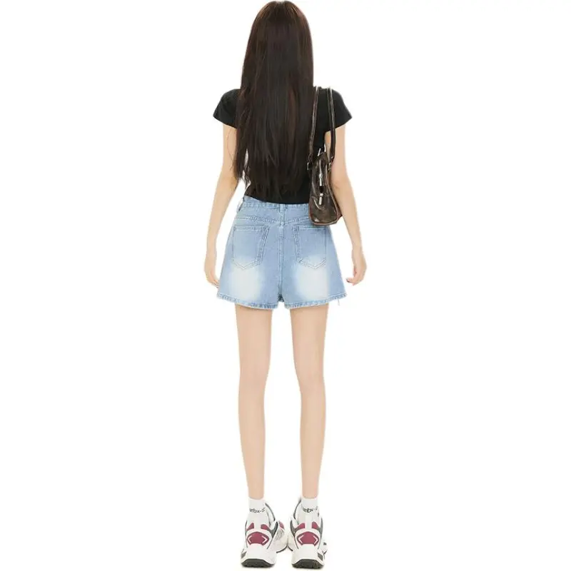 Concubine Zhu Denim Short Skirts Women's-2