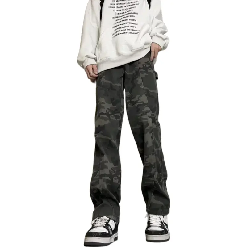 Imcrasy Jeans Unisex Green Camouflage-2