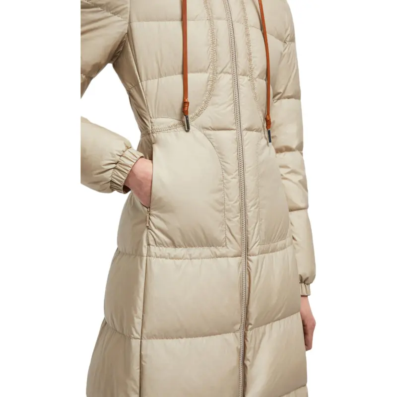 Moncler Down Jacket Women's Light Beige-4