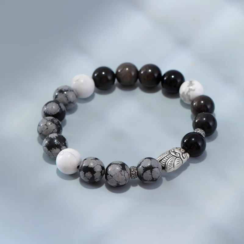 Hurry That Year Obsidian Bracelets Men's-2