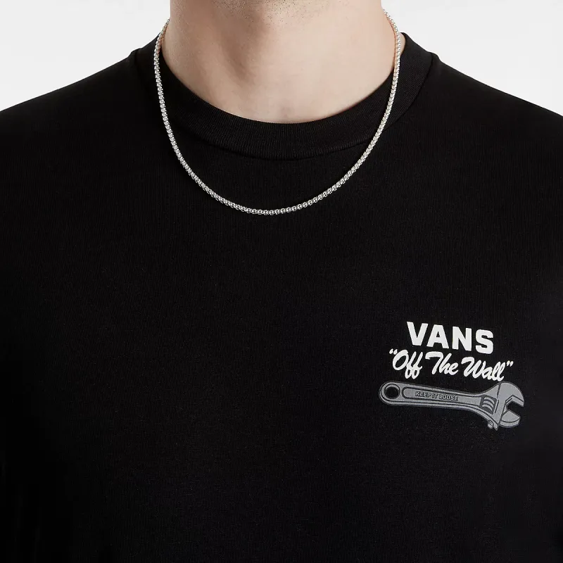 Vans Wrenched T Shirts Men Black-5