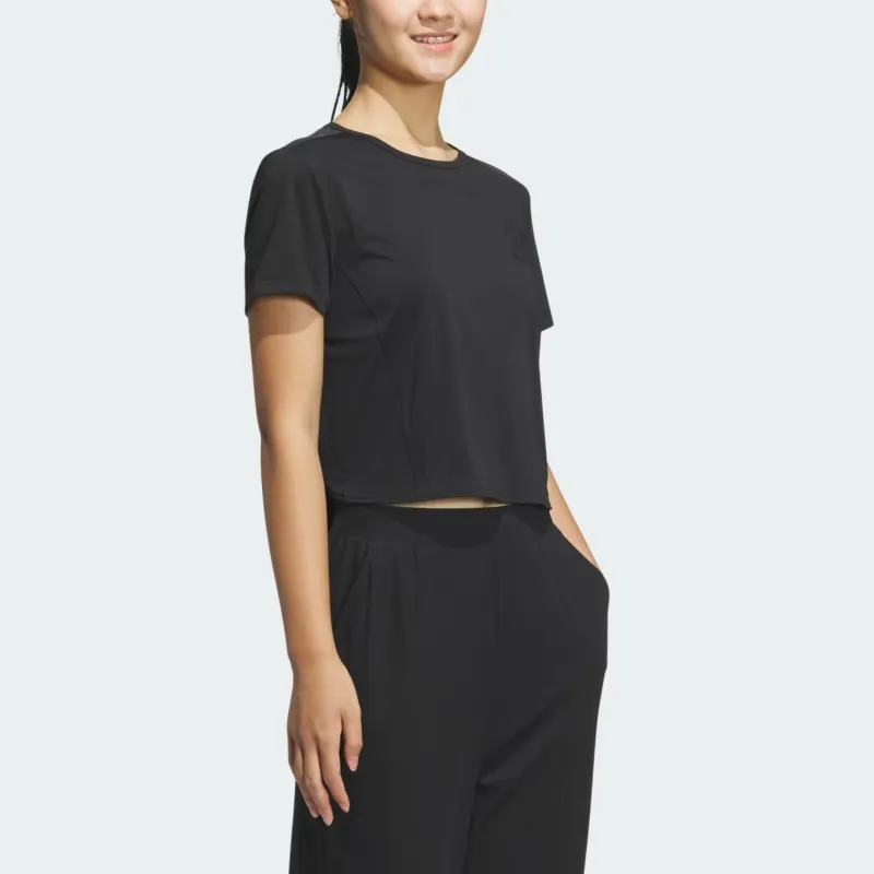 Adidas Regular T Shirt Women's Black-3