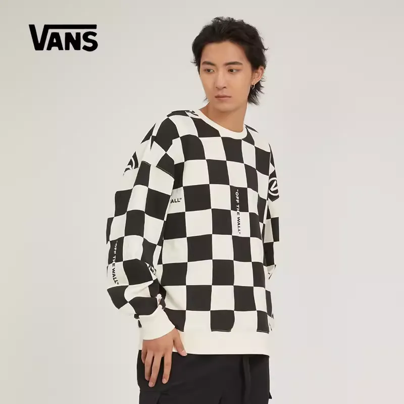 Vans Sweatshirt Men's Black White-4