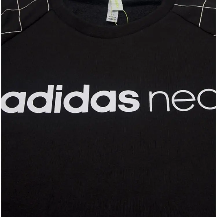 Adidas Neo W LS SWEAT DRSS Long Sleeved Dress Women's Black-3