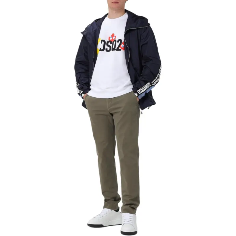 DSQUARED 2 Zip Up Long Sleeved Windbreaker Jacket-1