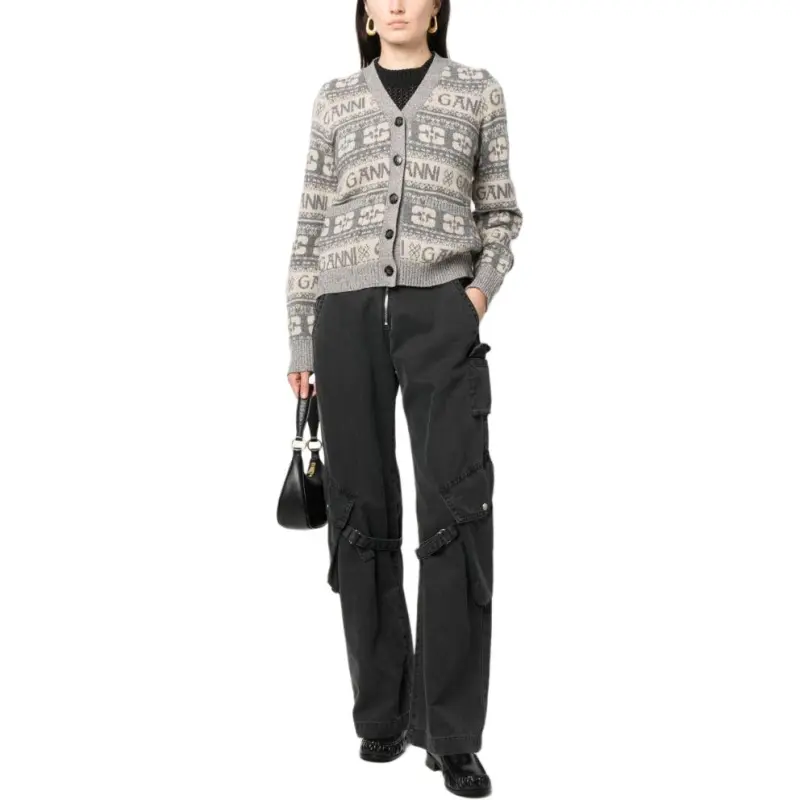 GANNI Sweaters Women's Gray-2