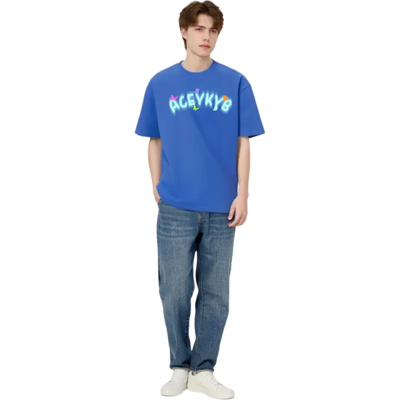 YK&YB T Shirts Unisex Royal Blue-2