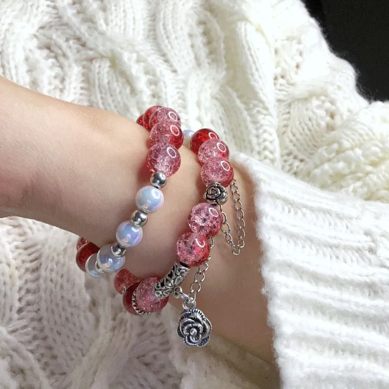 Mù Shàng Yún Yě Colored Glaze Jade Bracelets Women's-2