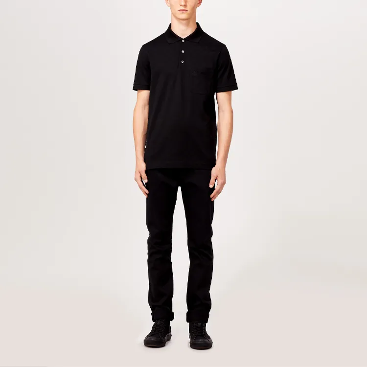 LOUIS VUITTON SS23 Polo Shirt Men's Black-2