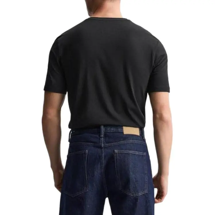 ZARA T Shirts Men Black-3