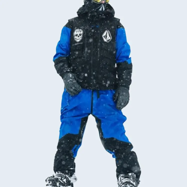 VOLCOM Ski Coveralls Men's Electric Blue-2