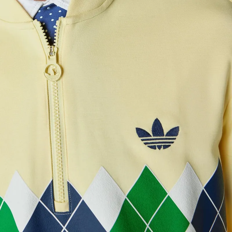 Adidas Originals Argyle Printed 1/4 Zip Sweatshirt-4