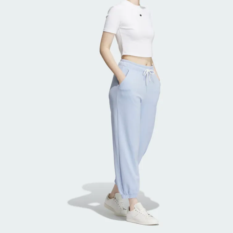 Adidas Originals EXCLUSIVES Knitted Sports Pants Women's Light Pink Blue-4