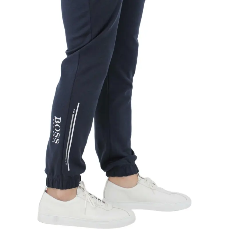 HUGO BOSS Knitted Sports Pants Men's Marine Blue-4