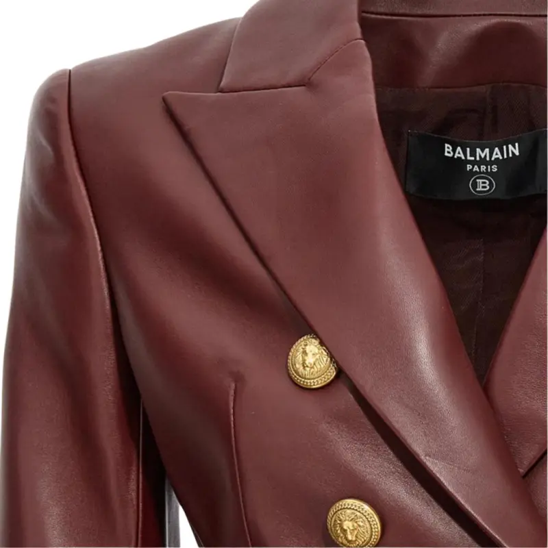 BALMAIN Jackets Women's Red-4