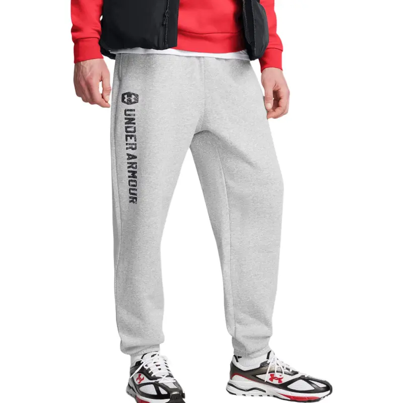 Under Armour Icon FW24 Fleece 24/7 Joggers Knitted Sweatpants Men's Modern Gray Heather-3