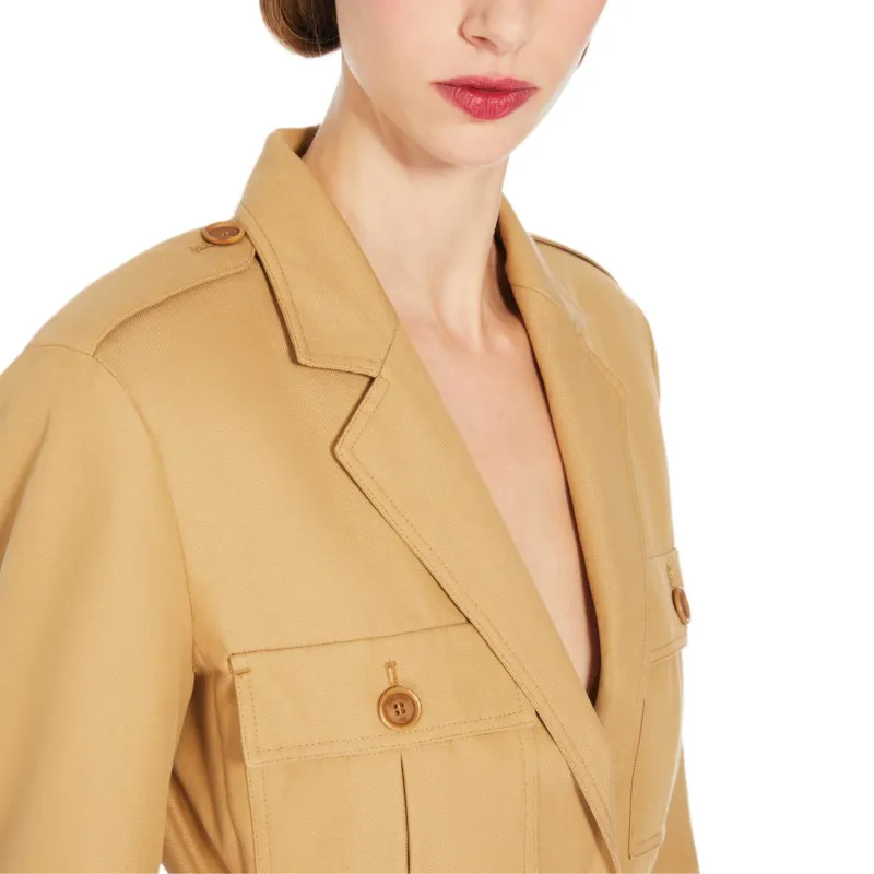 MaxMara Pacos Belted Long Sleeved Jacket-4