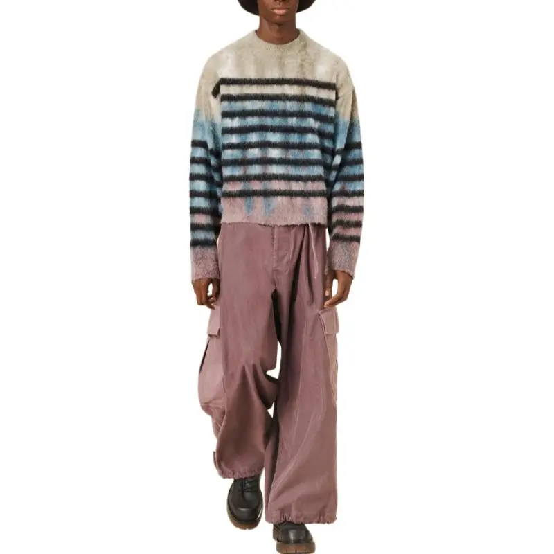 ZARA SRPLS Series Sweaters Men Purple-2